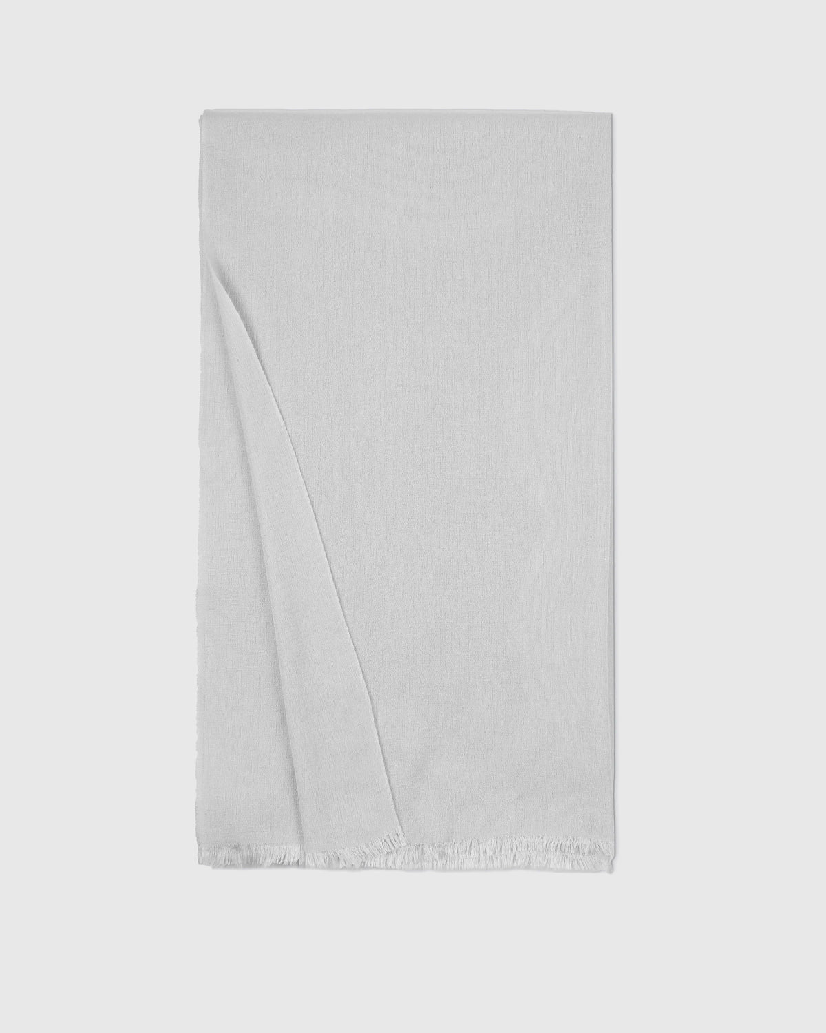 Featherweight Cashmere Silk Frayed Edge Scarf - One Size / Black