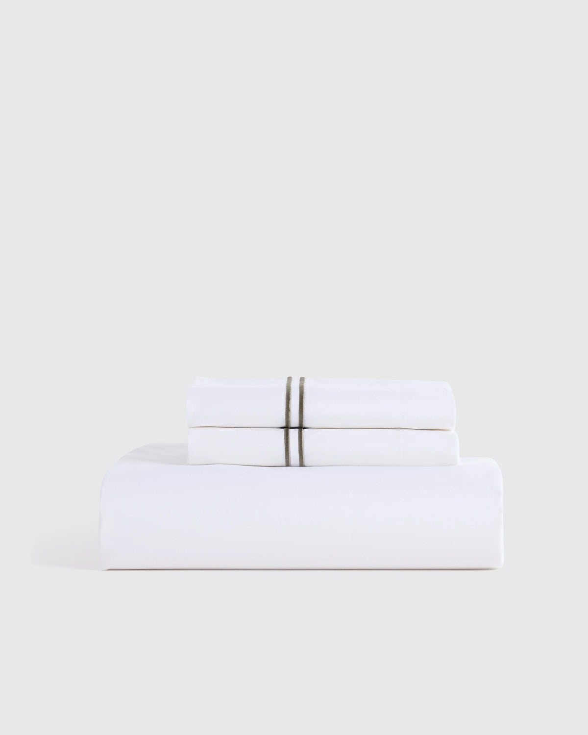 Organic Crisp Percale Fitted Sheet Set - Twin / Espresso