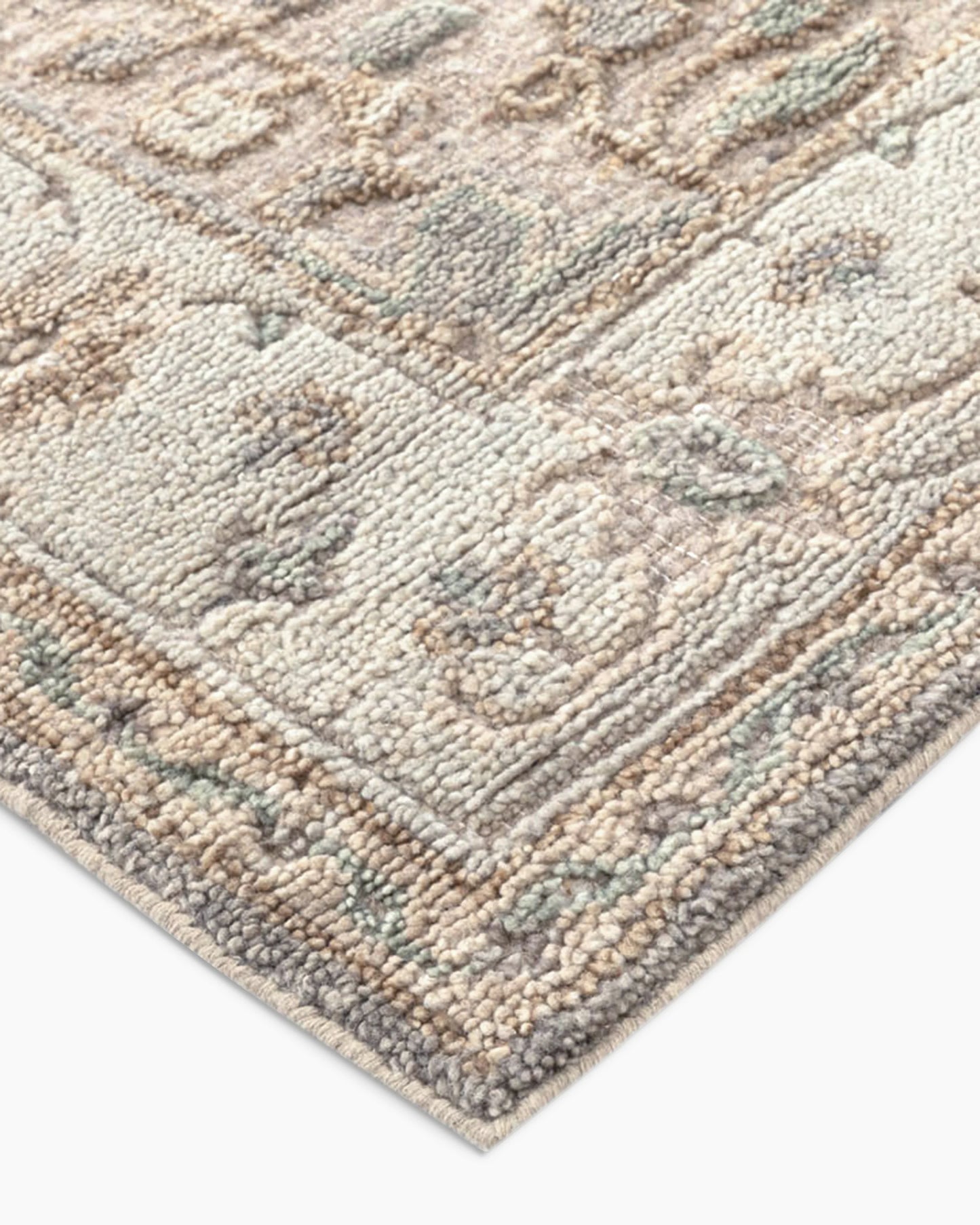 Callahan Hand-Knotted Wool Rug - 5' x 8' / Natural