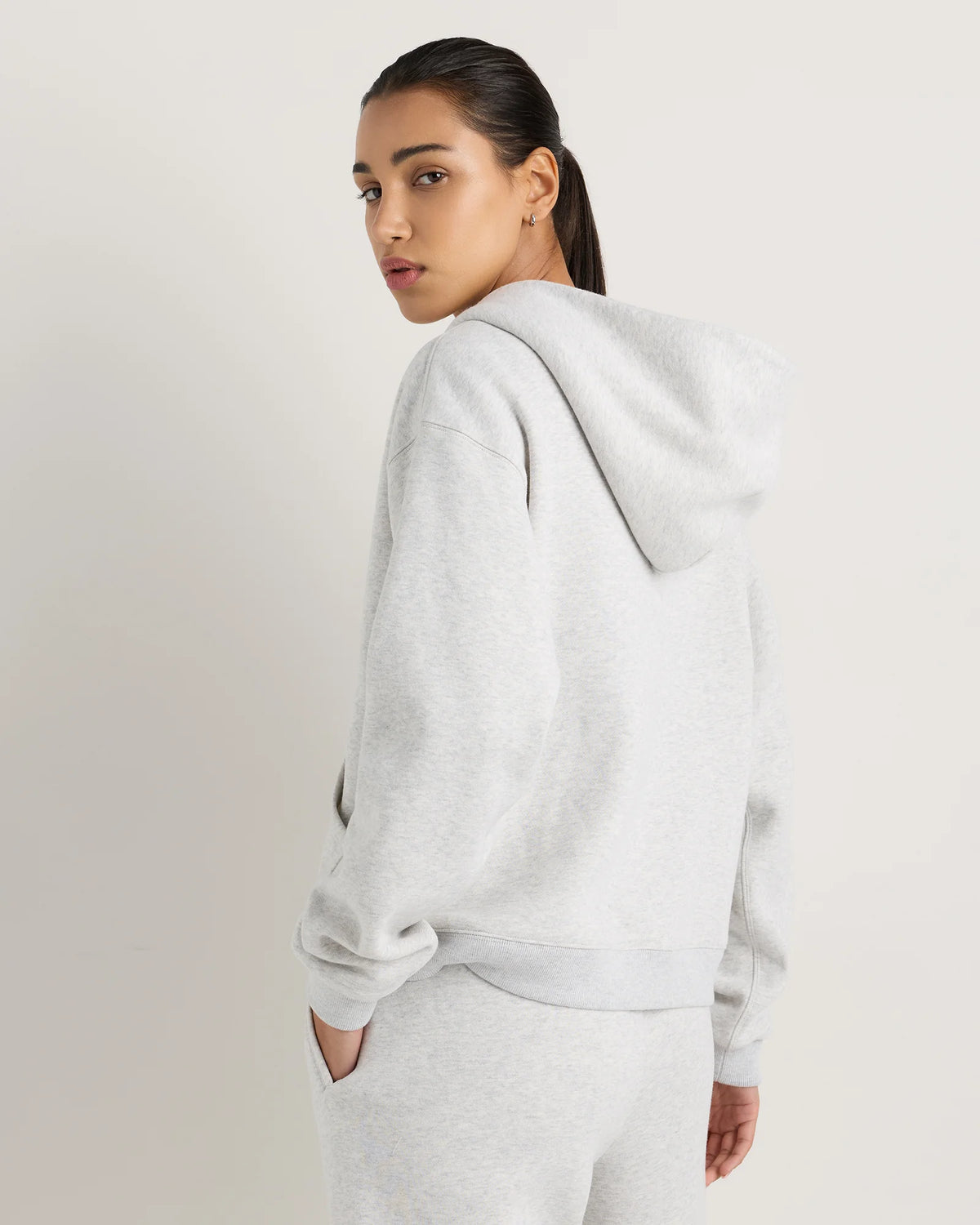 Everyday Fleece Full-Zip Hoodie - XS / Coastal Sage