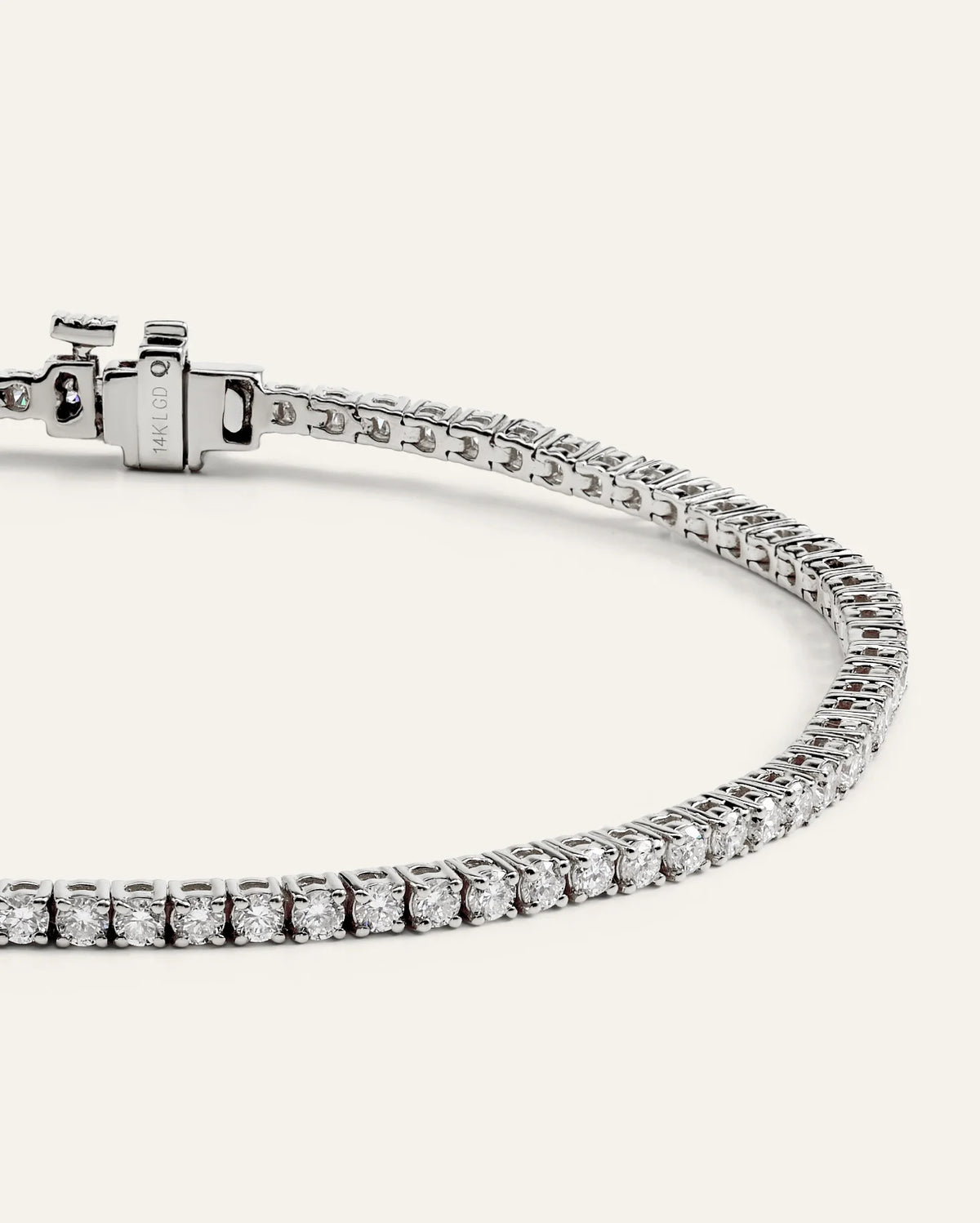 14K Gold Lab Grown Diamond Tennis Bracelet - 2ctw - 6.5" / Yellow Gold