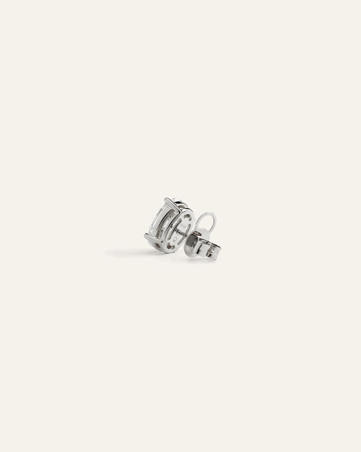 14K Gold Lab Grown Diamond Statement Oval Studs - 6ctw - One Size / Yellow Gold