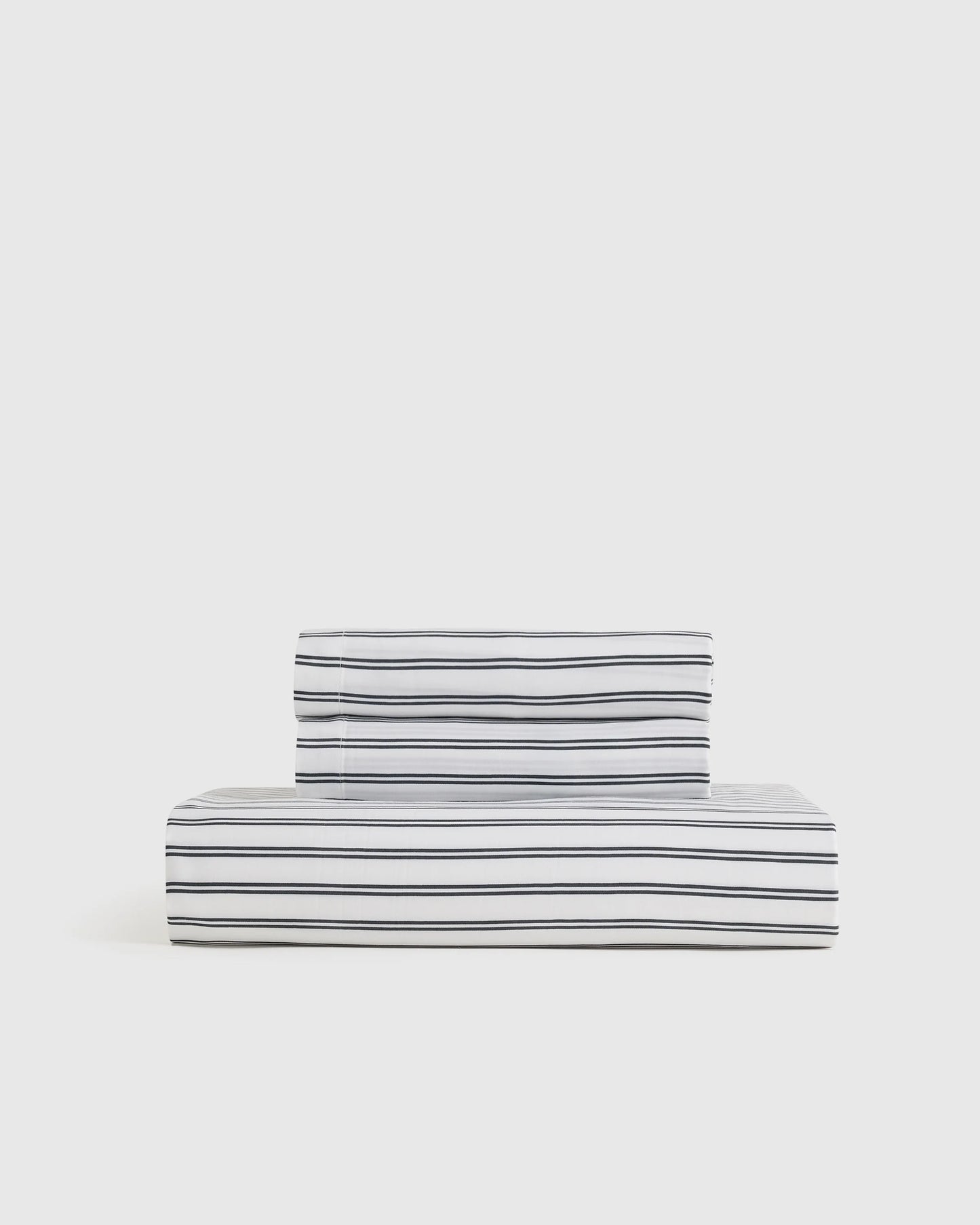 Bamboo Stripe Fitted Sheet Set - Twin / Double Stripe Espresso