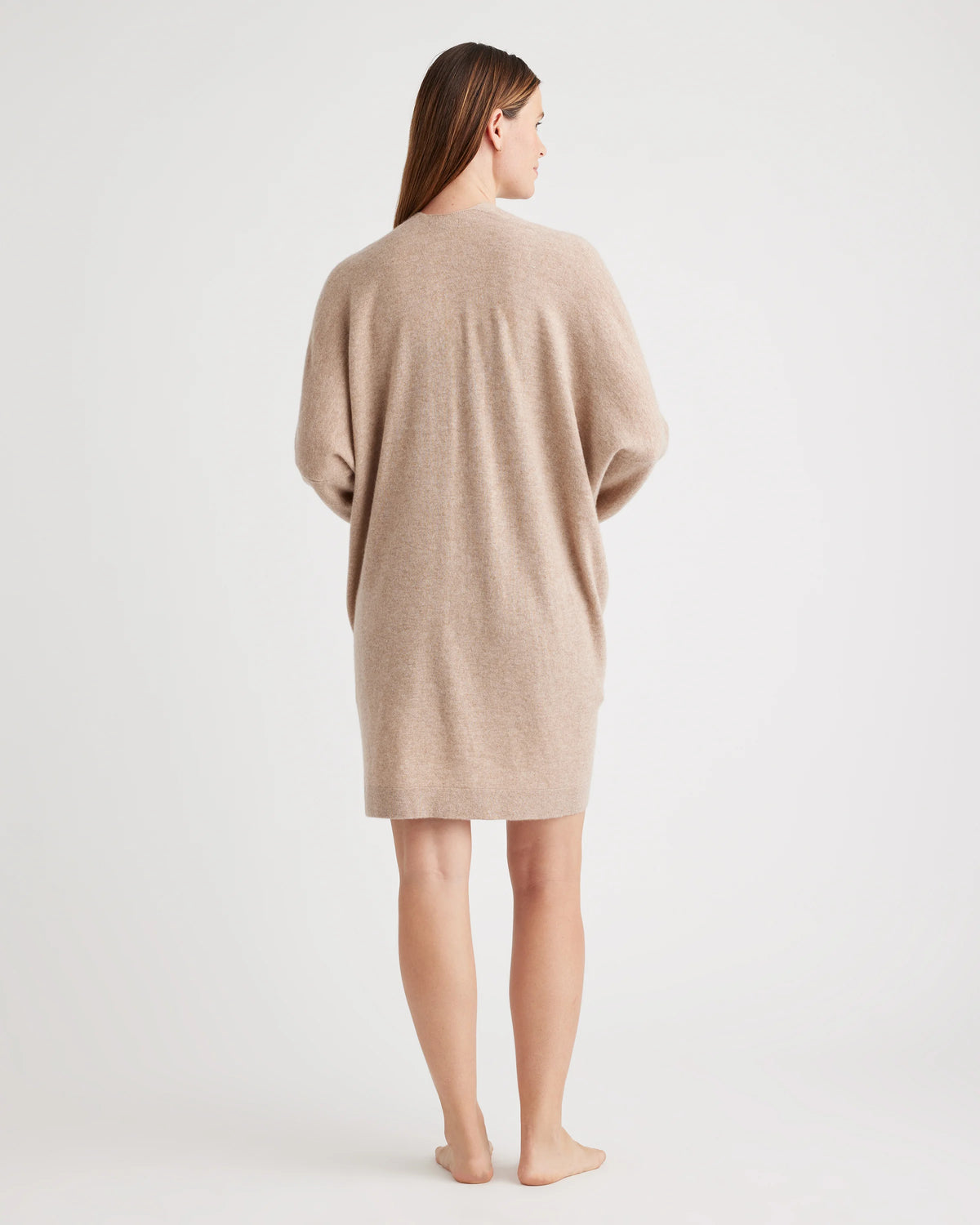Mongolian Cashmere Maternity & Nursing Cocoon Cardigan - XS / Oatmeal