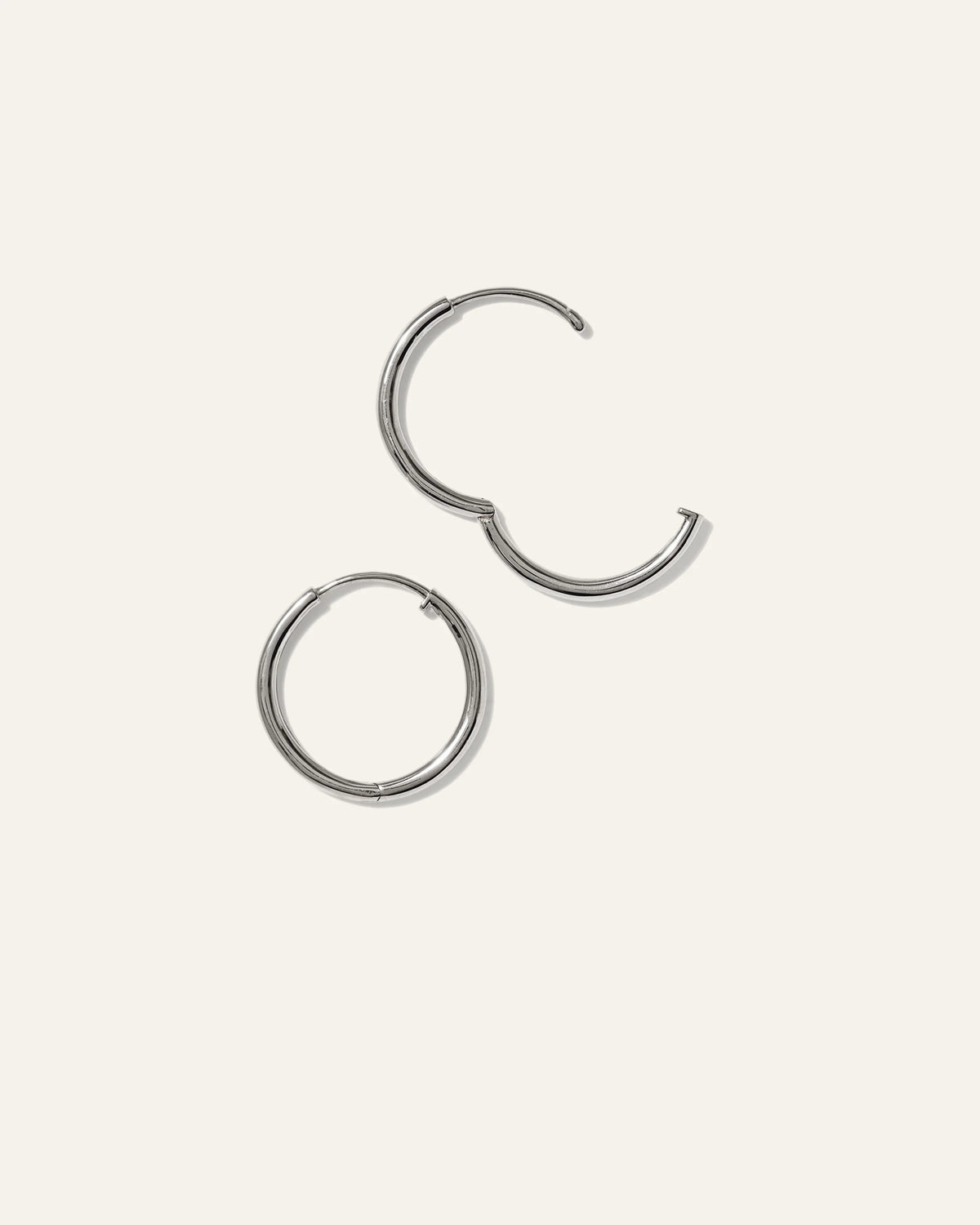 14K Gold Classic Hoops - 12mm / Yellow Gold