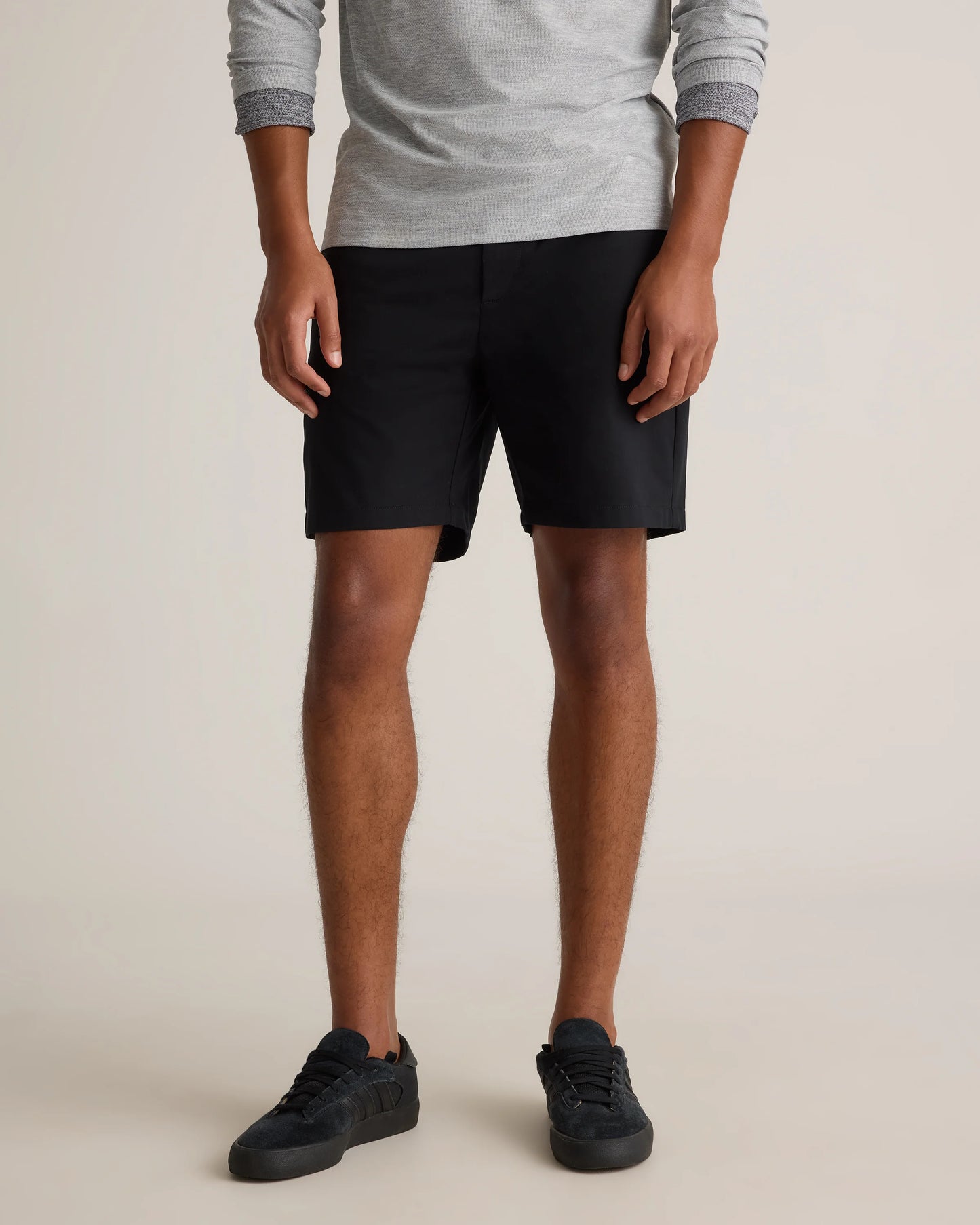 Organic Cotton Classic Stretch Chino Shorts - 7" - 30 / Stone