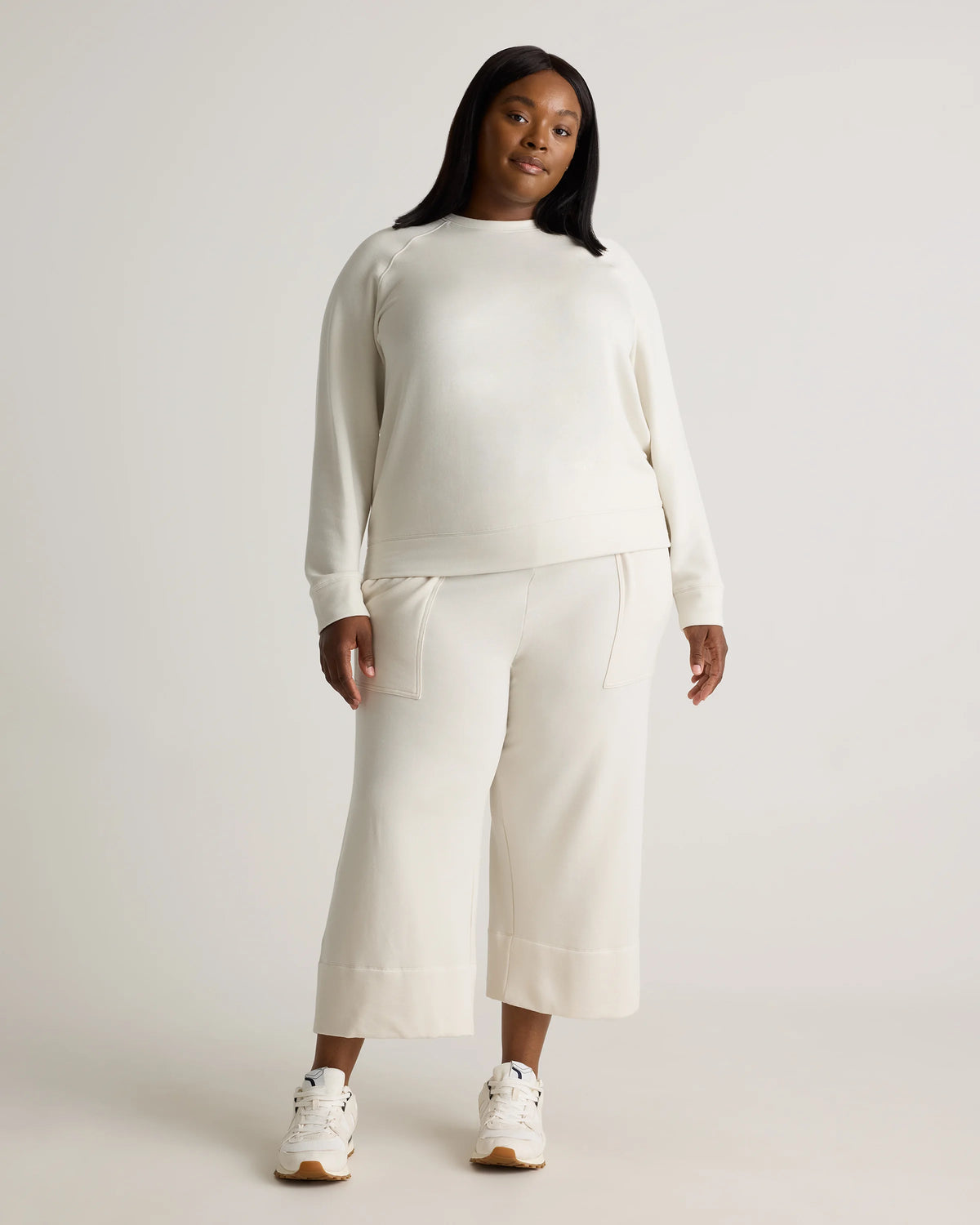 SuperSoft Fleece Crew - 1X / Dried Fig