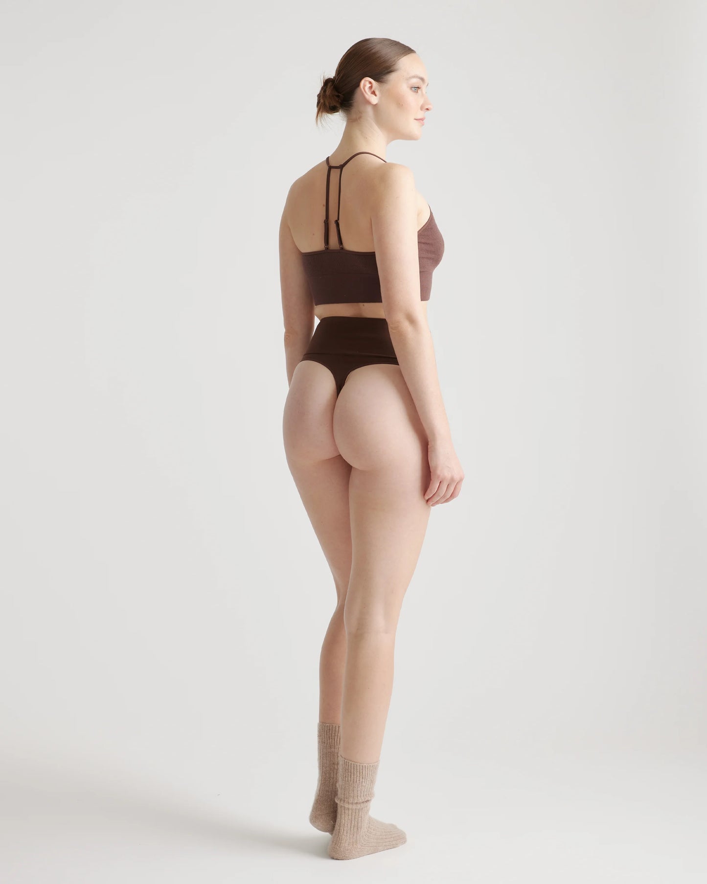 Shaping High-Waisted Thong (3-Pack) - XS / Black