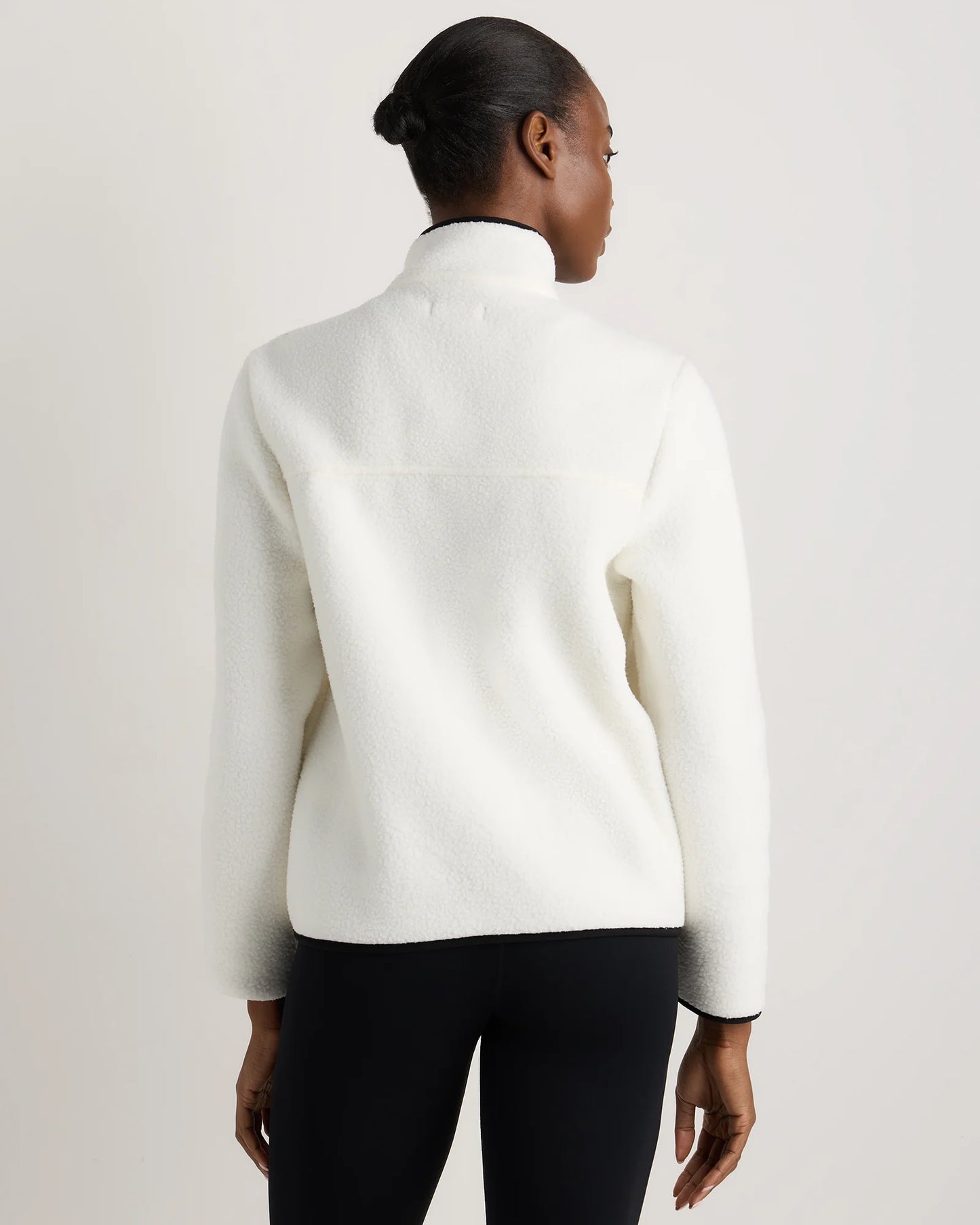 Sherpa Full-Zip Jacket - XS / Deep Navy/Spa Blue