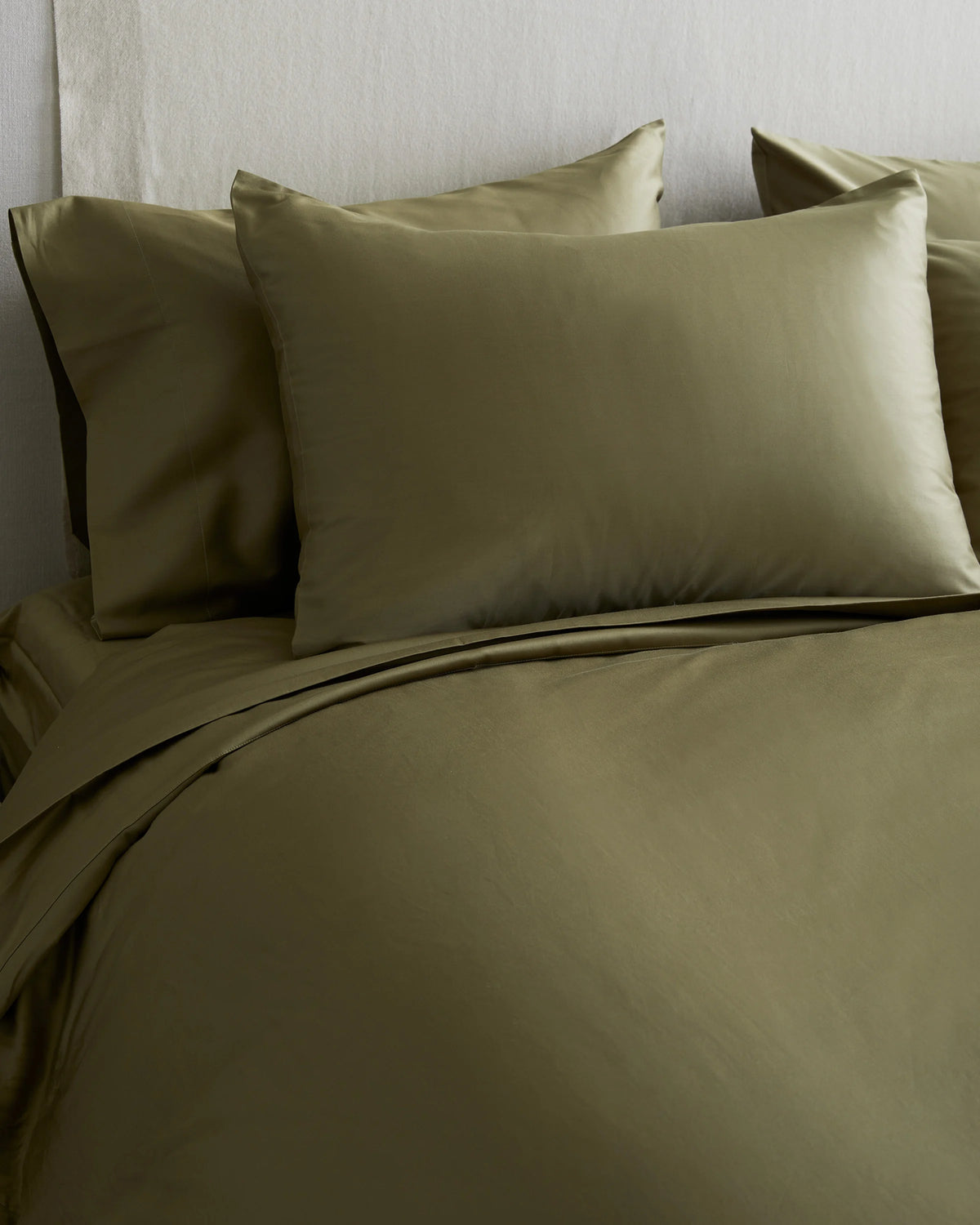 Luxury Organic Sateen Sham Set - Standard / Aloe