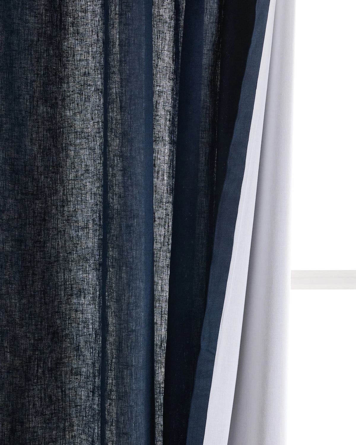 European Linen Curtain - Single Panel - 48x84 / Flax