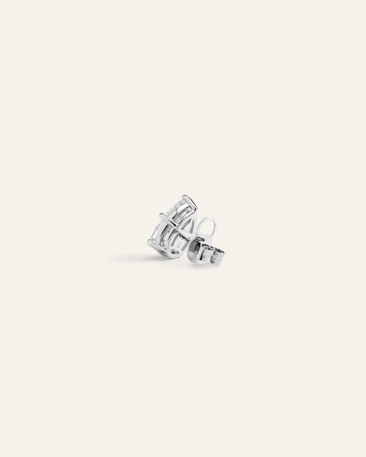 14K Gold Lab Grown Diamond Statement Pear Studs - 6ctw - One Size / Yellow Gold