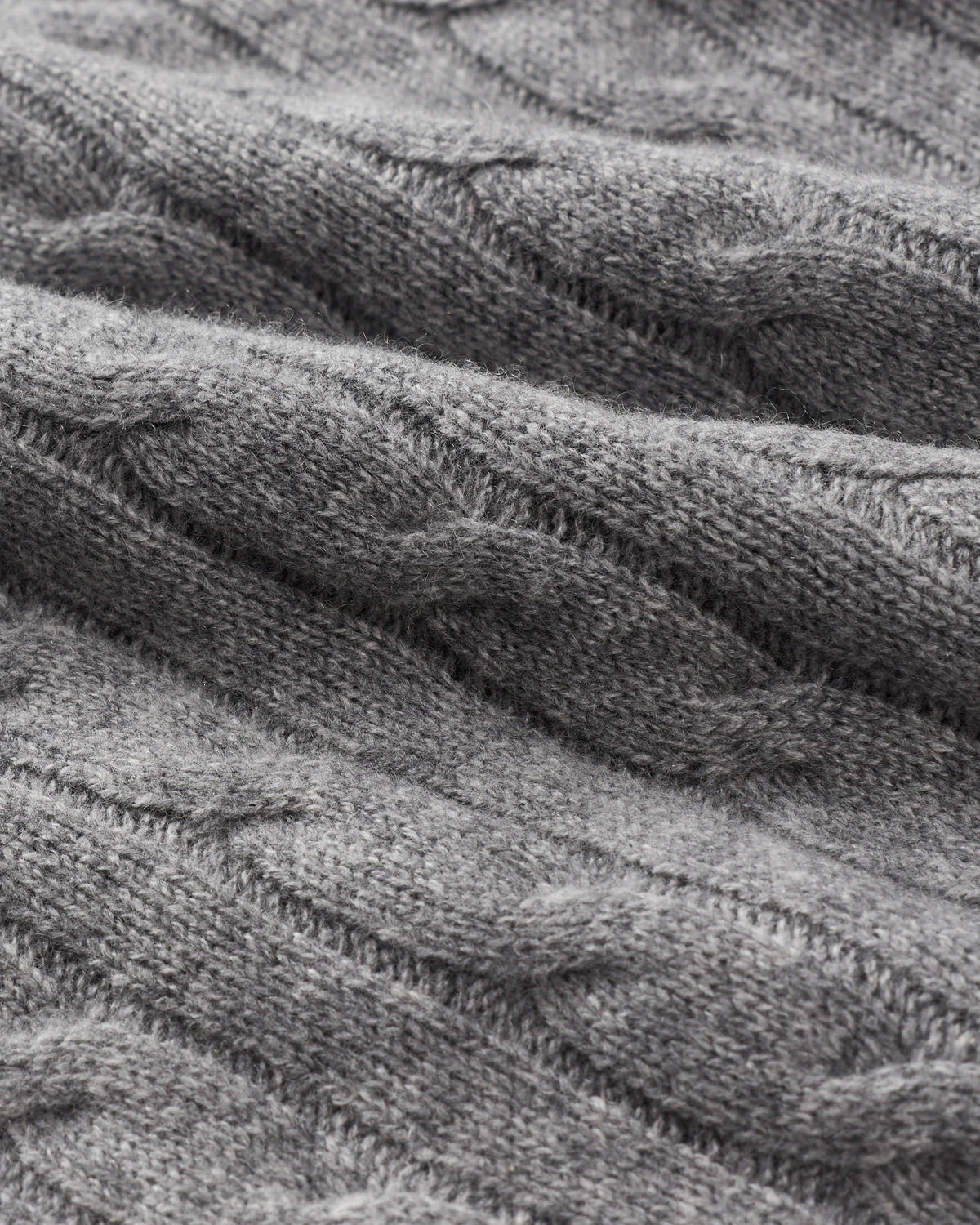 Mongolian Cashmere Classic Cable Crewneck Sweater - S / Teak