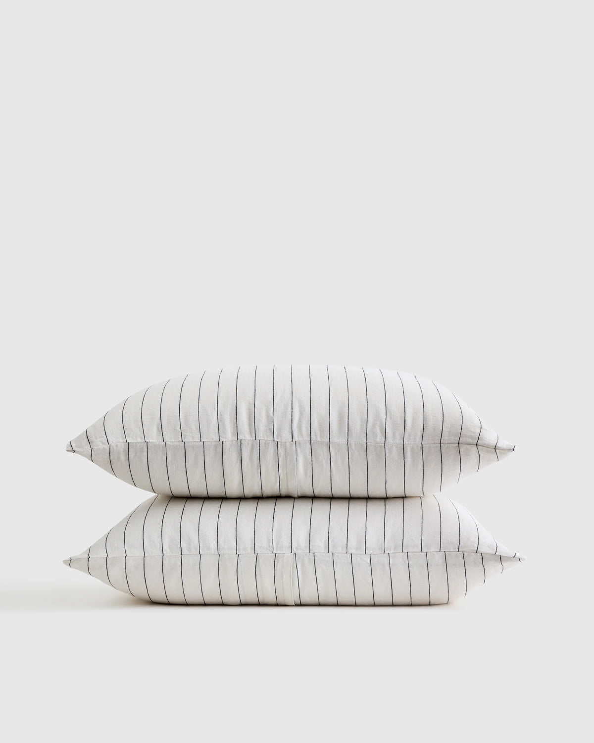 European Linen Sham Set - Standard / White
