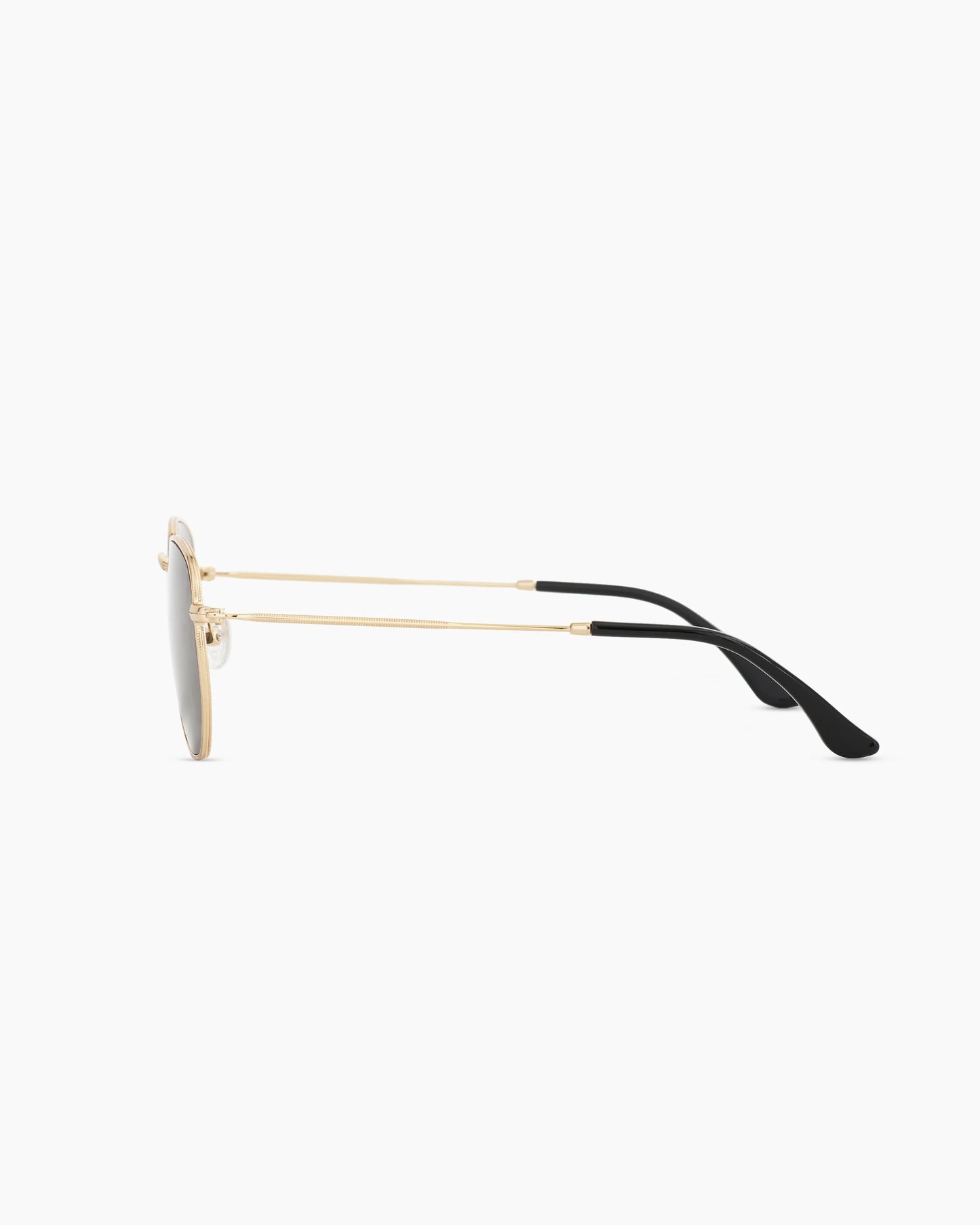 Leighton Polarized Stainless Steel Sunglasses - One Size / Gold with Green lens