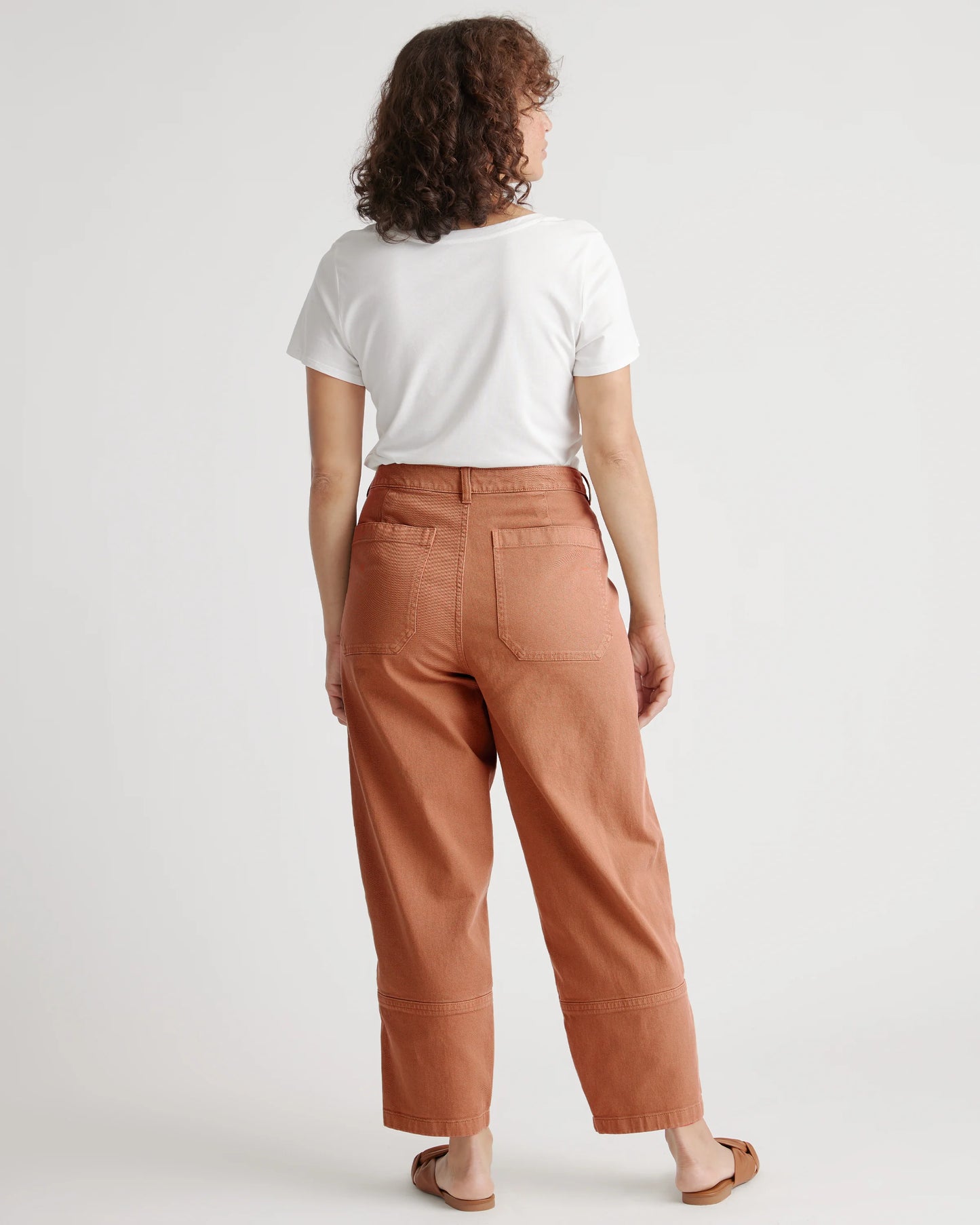 Organic Stretch Cotton Twill Barrel Pants - 0 / Olive