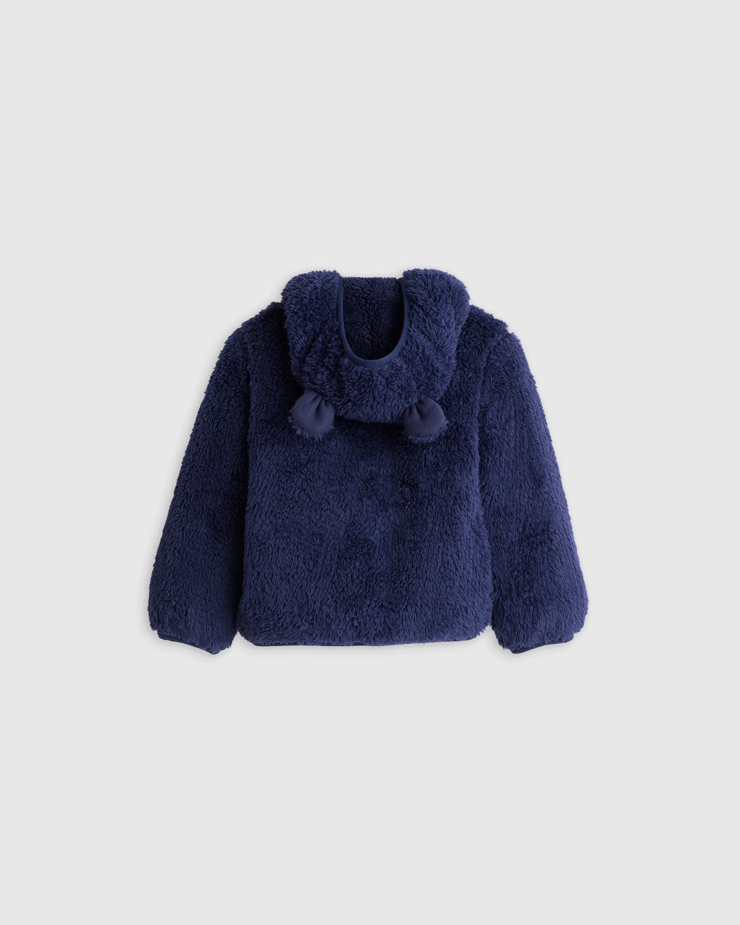 Recycled Sherpa Fleece Bear Jacket - 4T / Navy