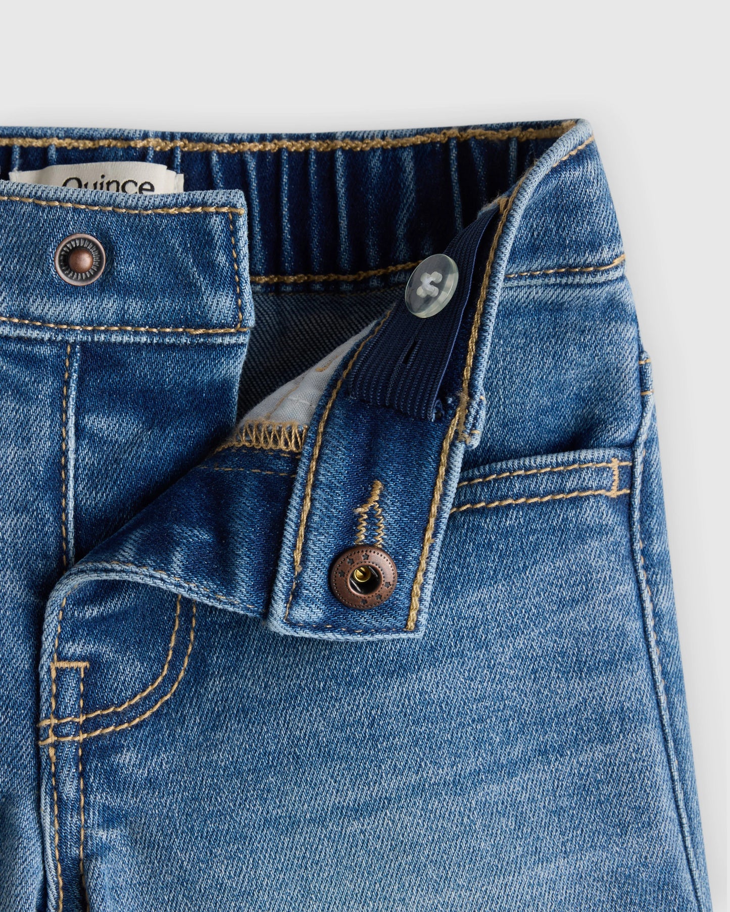 Girls Stretch Denim Short - 2T / Medium Wash