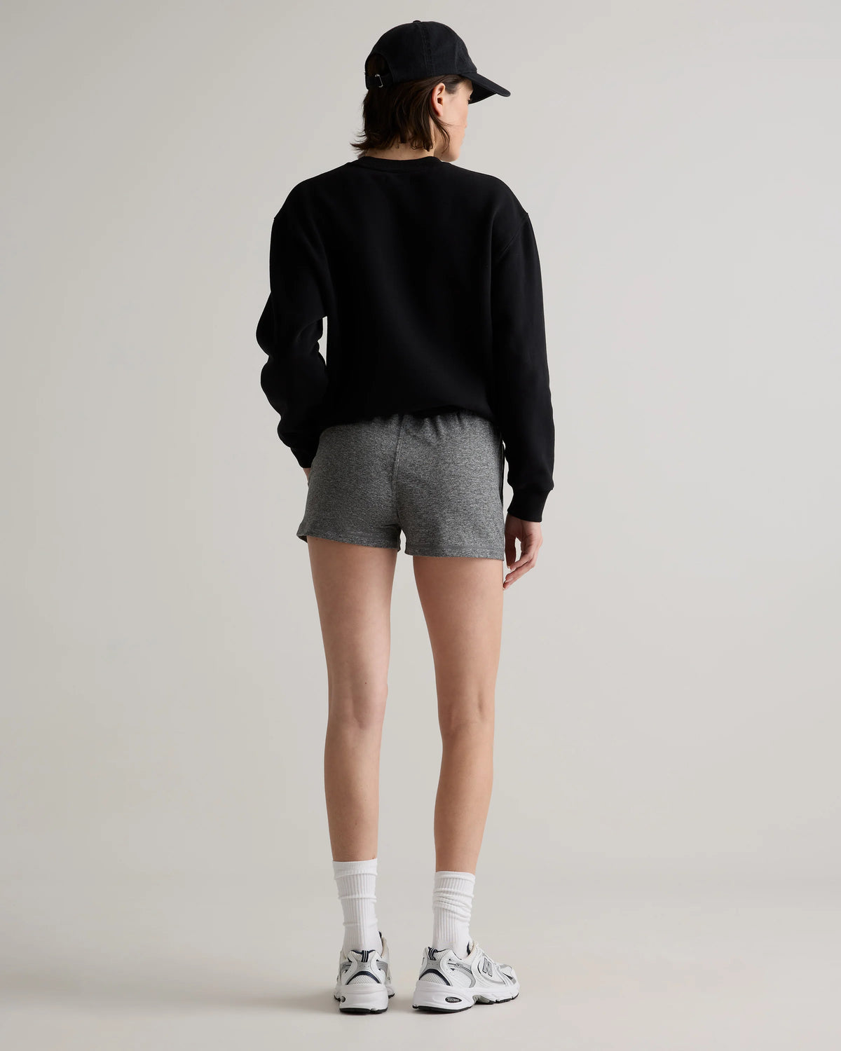 Flowknit Mid-Rise Shorts - XS / Heather Deep Navy