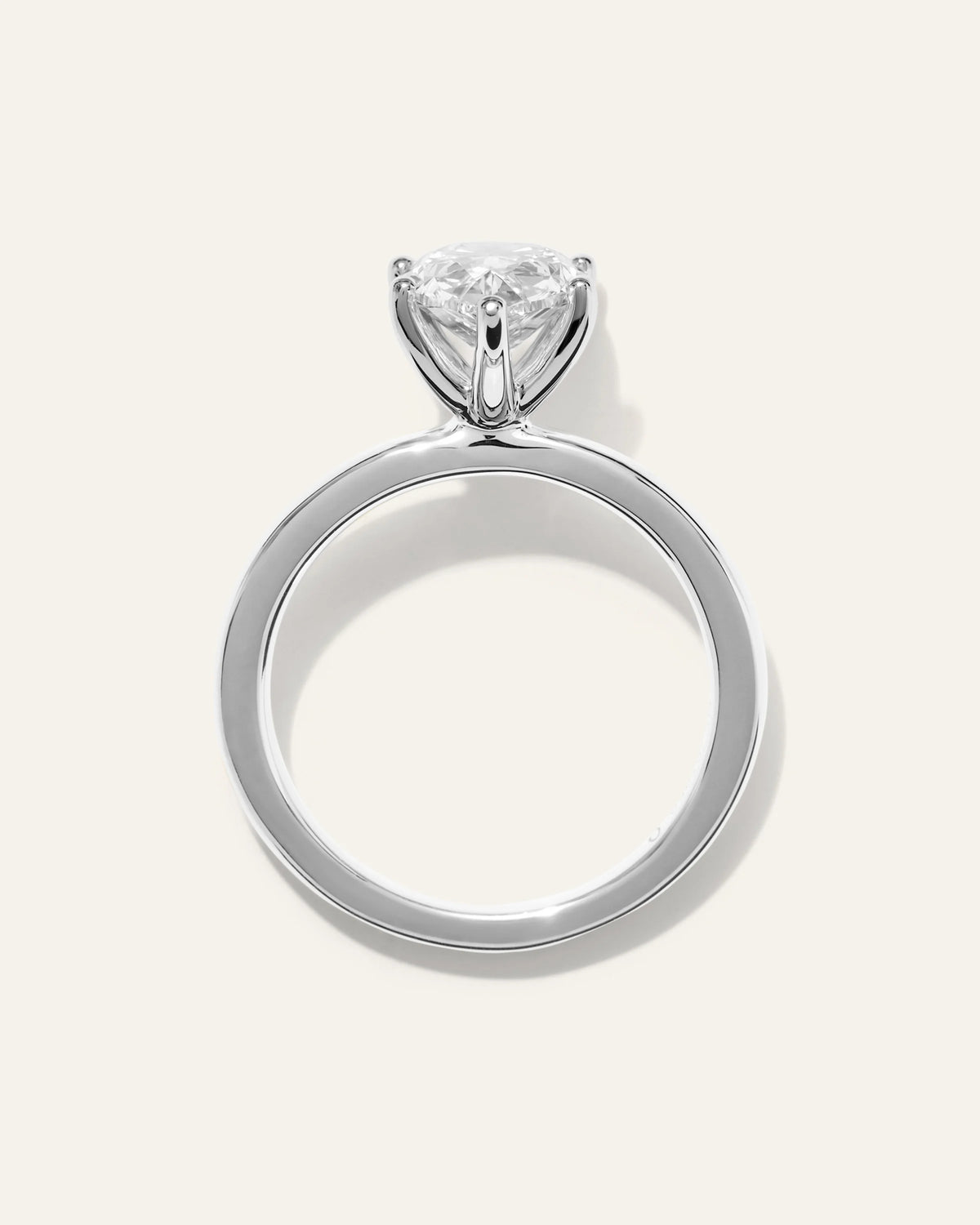 Lab Grown Diamond Pear Comfort Fit Engagement Ring - 2.5ct - 4 / Yellow Gold
