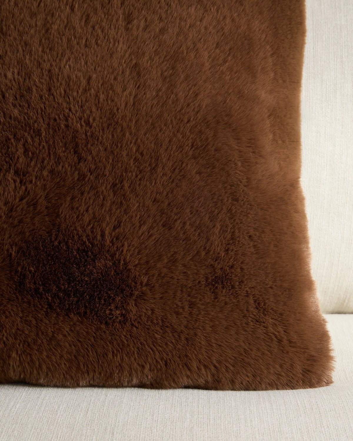 Luxury Faux Fur Pillow Cover - 20x20 / Slate