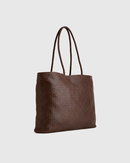 Siena Handwoven Tote - One Size / Taupe