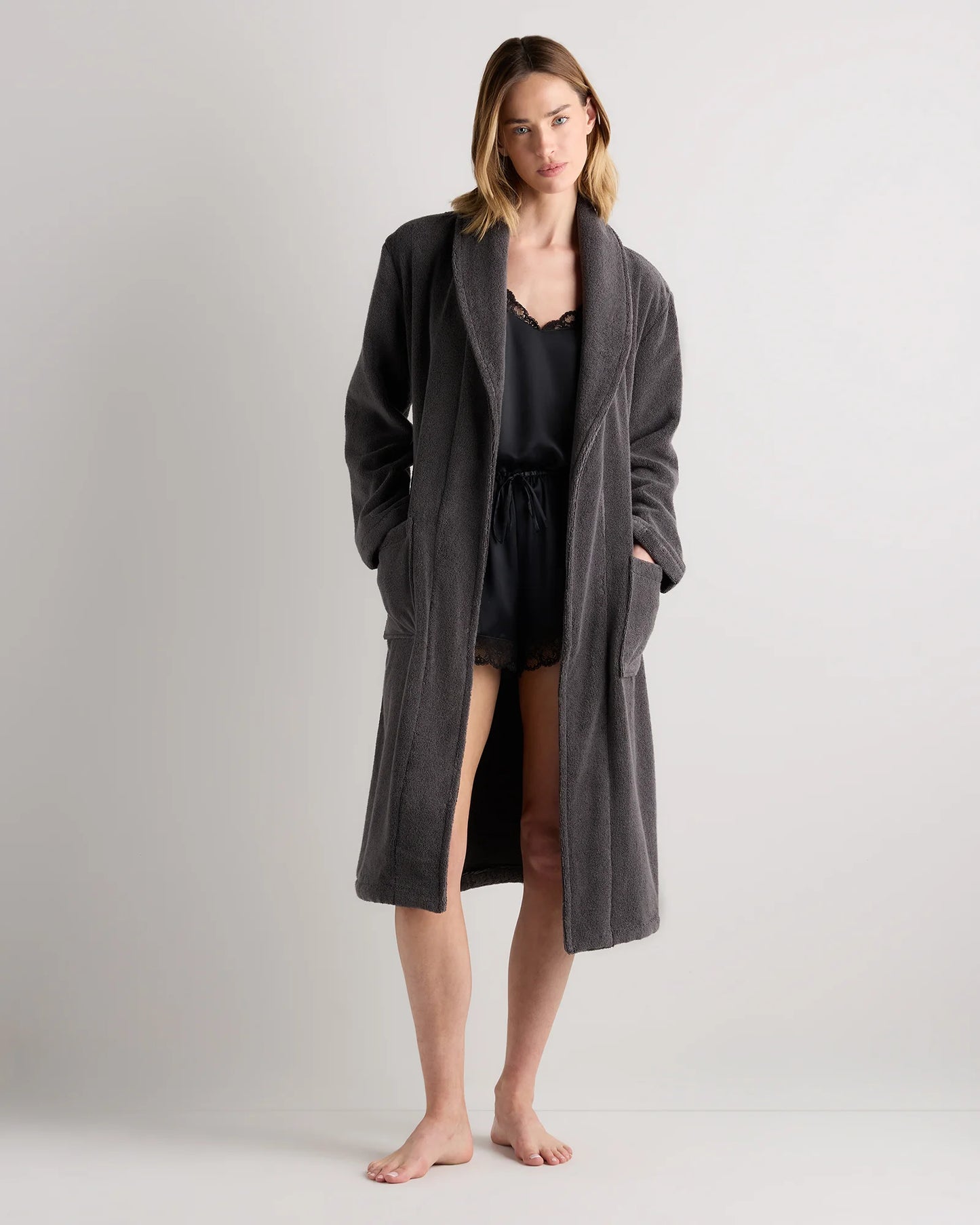 Turkish Cotton Terry Robe - XS / White