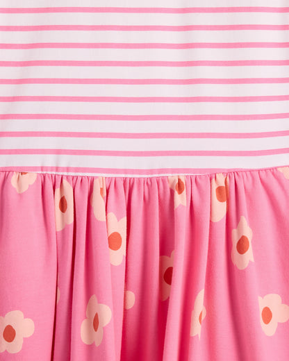 Organic Cotton Skater Dress - 2T / Sweet Cherries