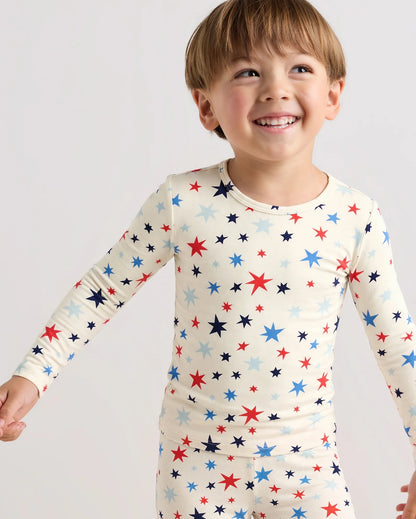 Bamboo Long Sleeve and Pant Pajama Set - 2T / Wildflower Dreams