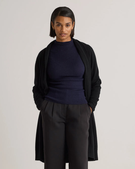 Mongolian Cashmere Duster Cardigan Sweater - XS / Oatmeal