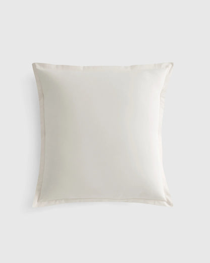 Organic Crisp Percale Euro Sham - Euro / White