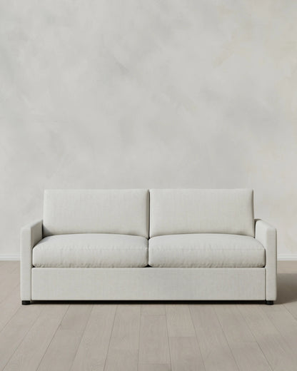 Brennan Sofa in Performance Chenille Linen Blend - 7ft / Snow