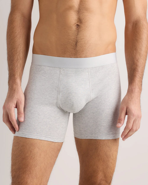 Organic Cotton 4'' Trunk (3-pack) - XS / Light Grey