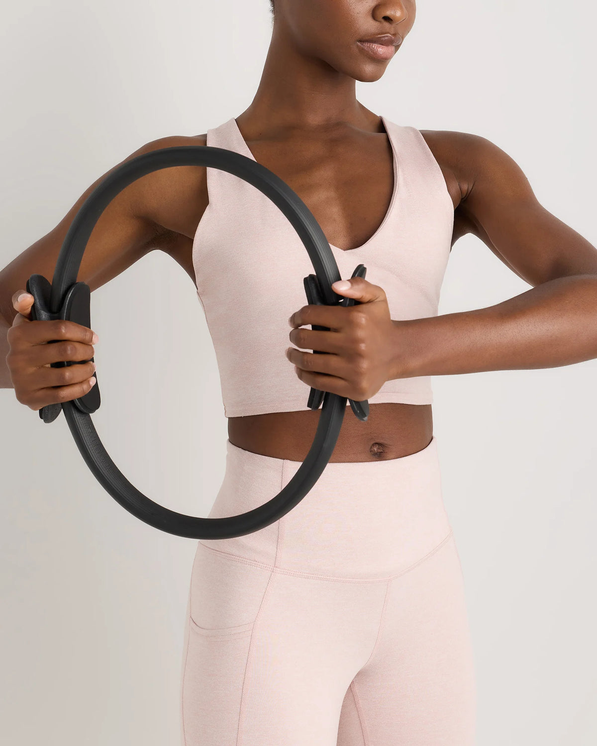 Ultra-Soft V-Neck Cropped Tank - XS / Heather Navy