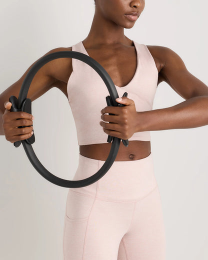 Ultra-Soft V-Neck Cropped Tank - XS / Heather Navy