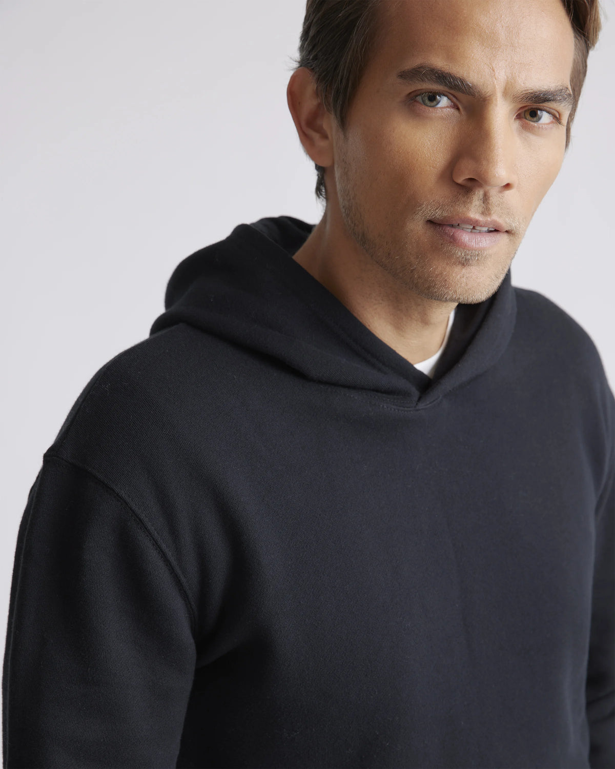 Organic Heavyweight Fleece Hoodie - S / Black