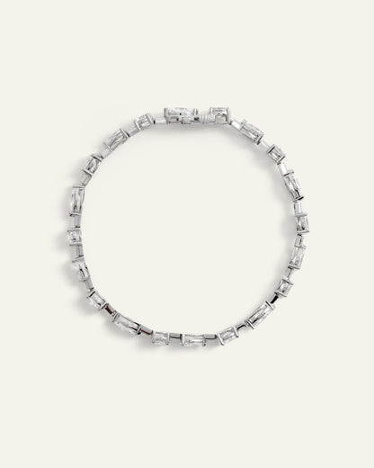 14K Gold Lab Grown Diamond Mixed Shape Tennis Bracelet - 6.5" / Yellow Gold