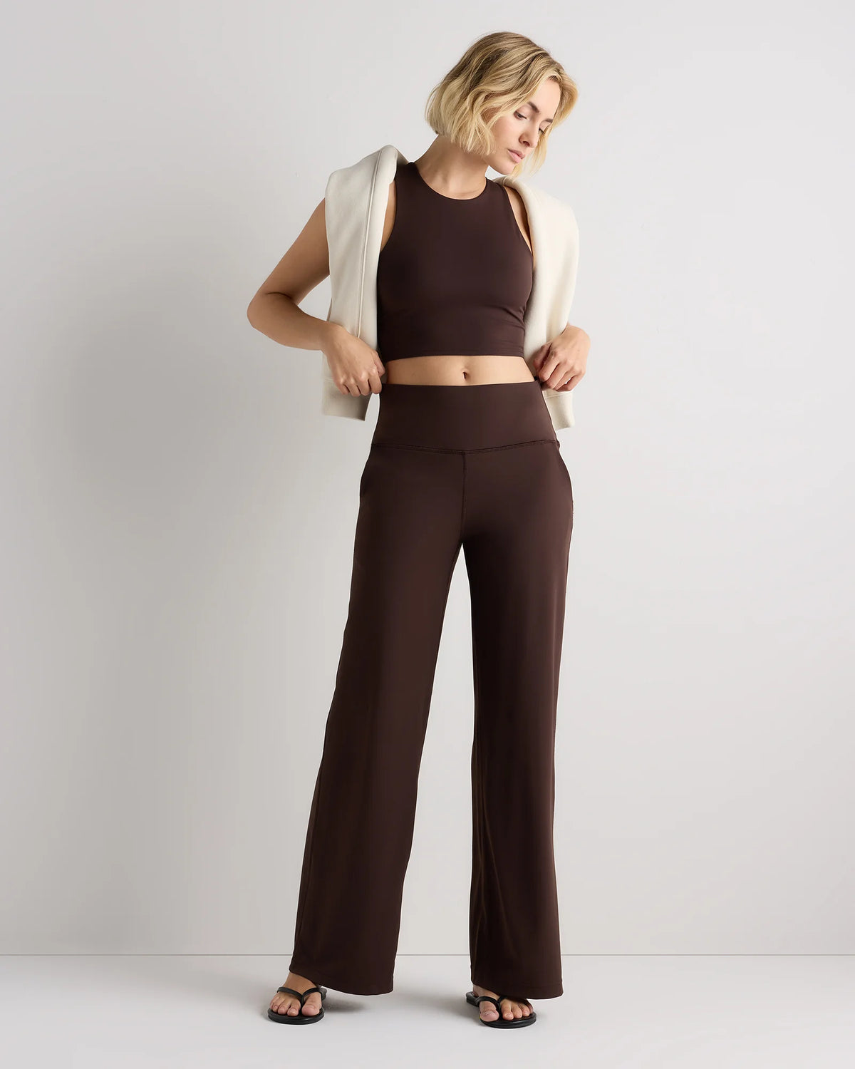 Ultra-Form High-Rise Wide Leg Pants - XS / Black