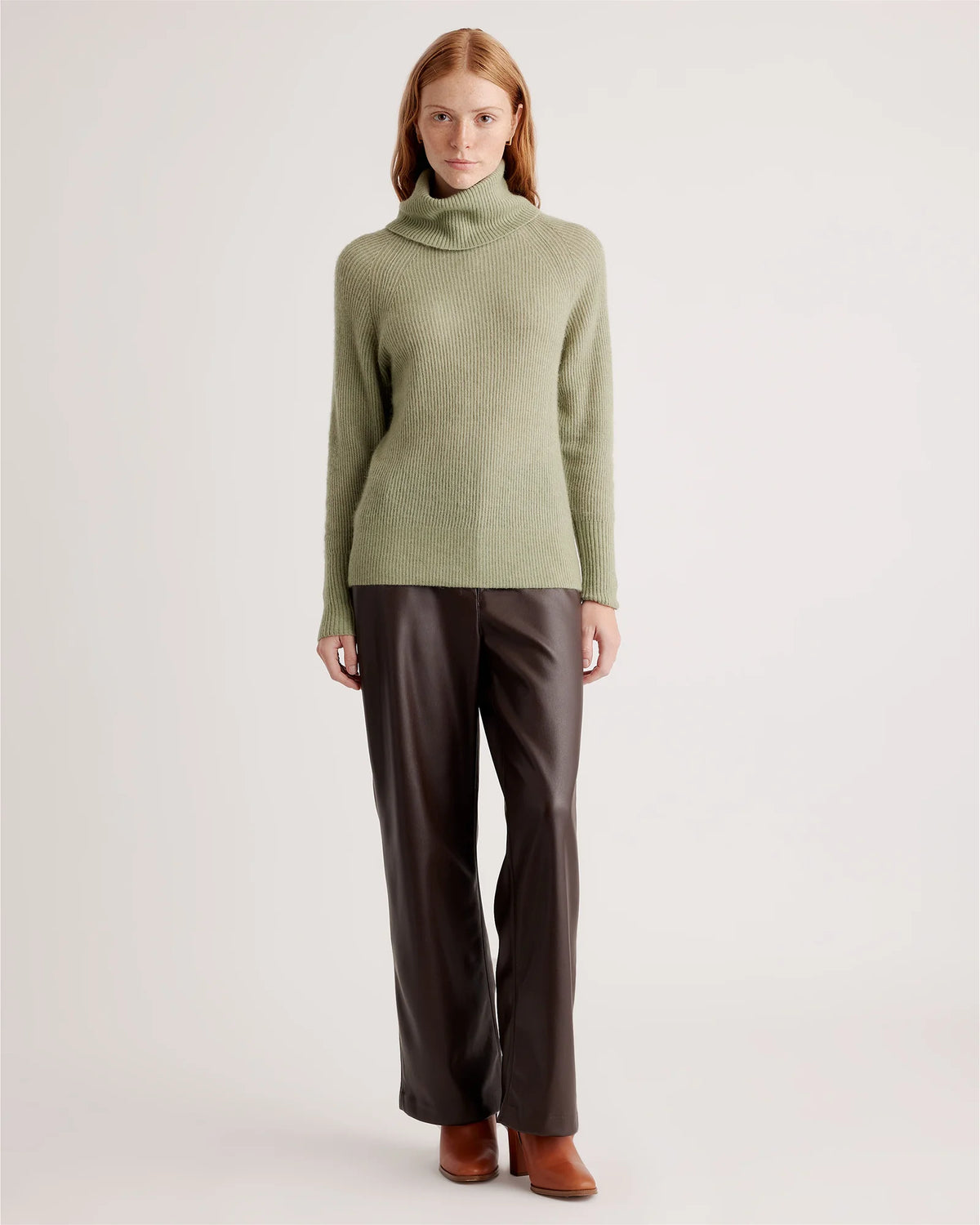 Baby Alpaca-Wool Turtleneck - XS / Light Grey