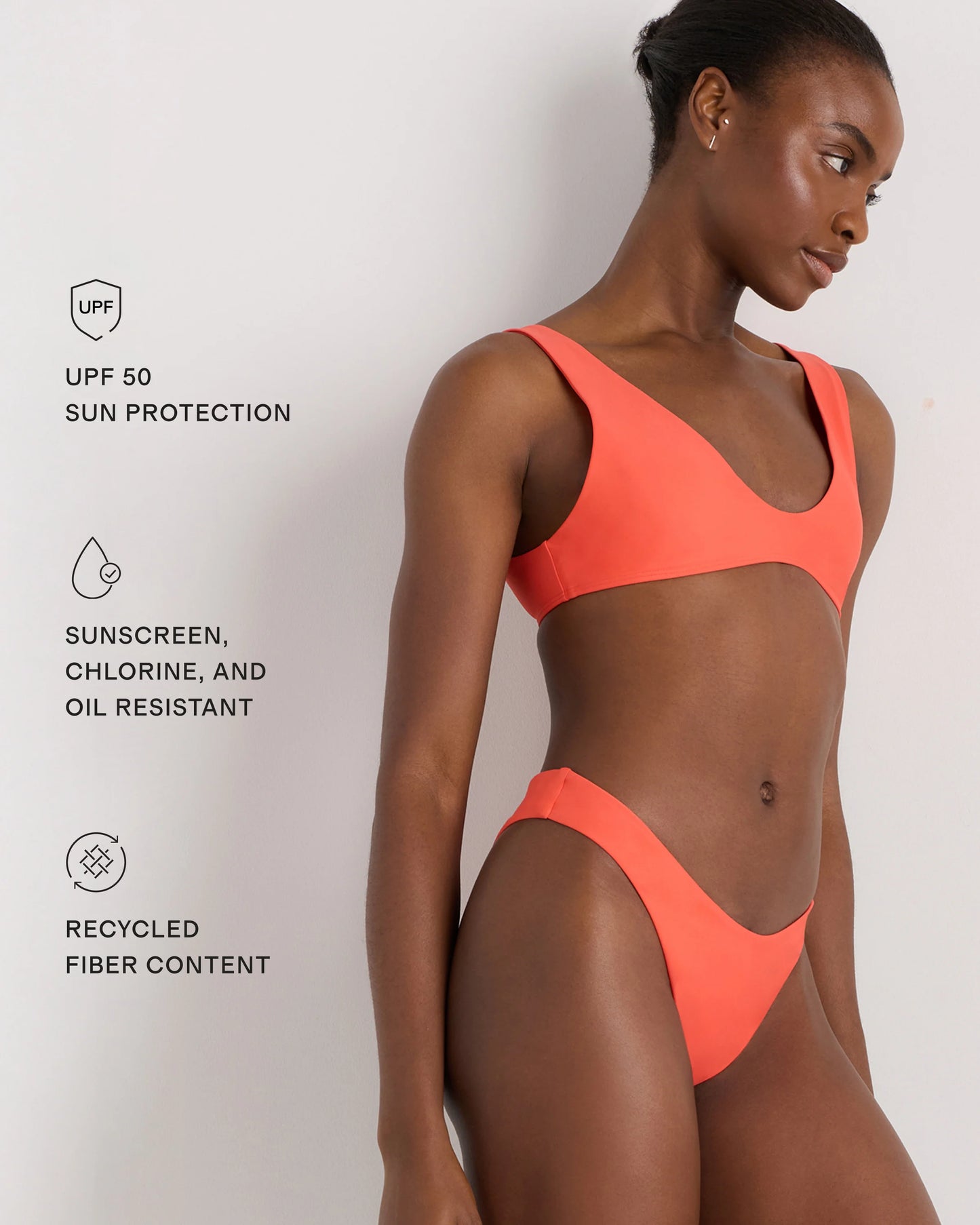 Italian High-Leg Bikini Bottom - XS / Mocha Midi Dot