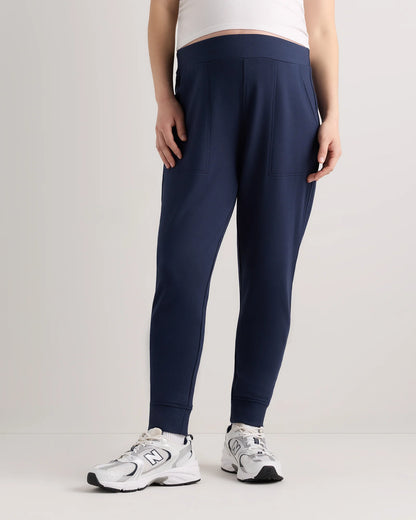 SuperSoft Fleece Maternity Joggers - XS / Off-White