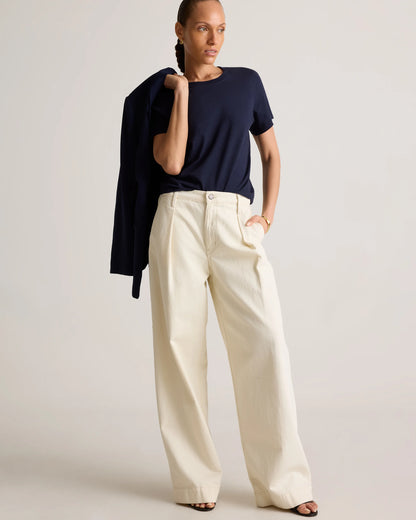 100% Organic Cotton Boxy Crewneck Tee (3-Pack) - XS / Deep Navy