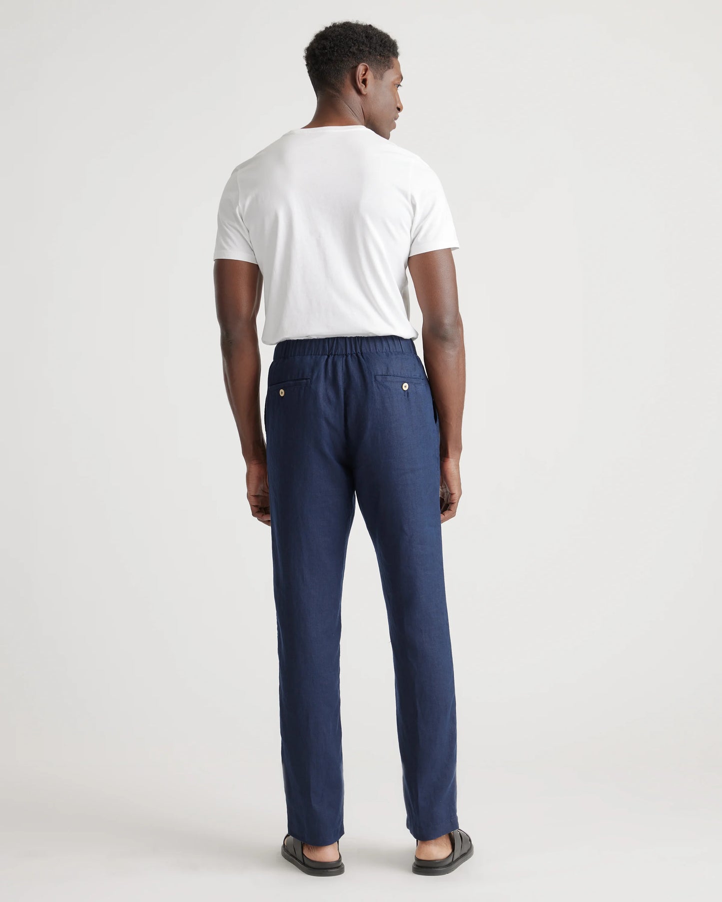 100% European Linen Pants - S / Bayberry Olive