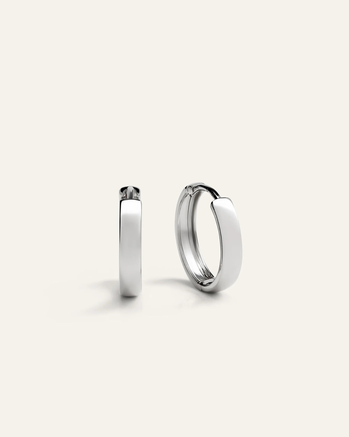 14K Gold Bold Hoops - One Size / Yellow Gold