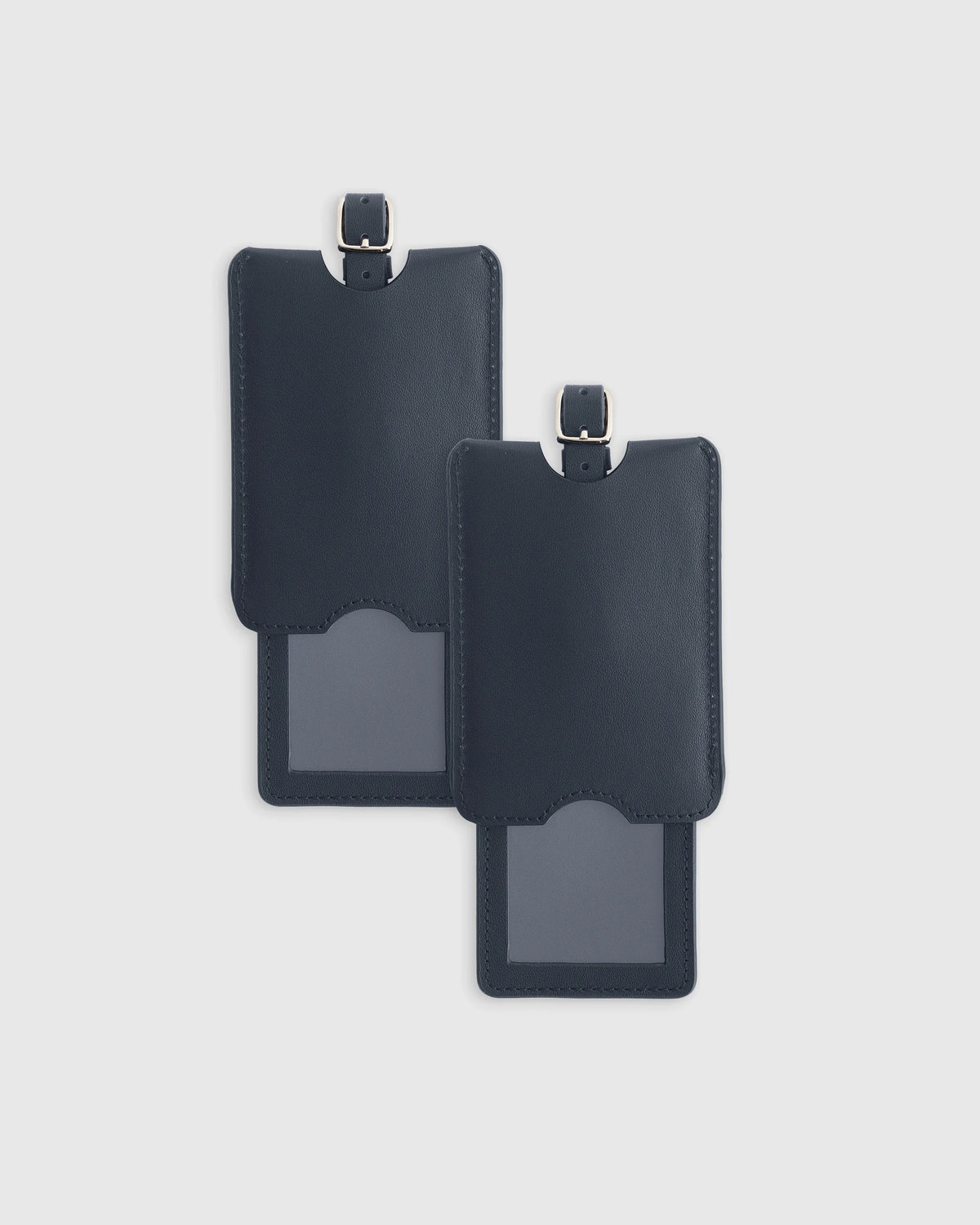 Nappa Leather Luggage Tag (2-Pack) - One Size / Cobalt Blue
