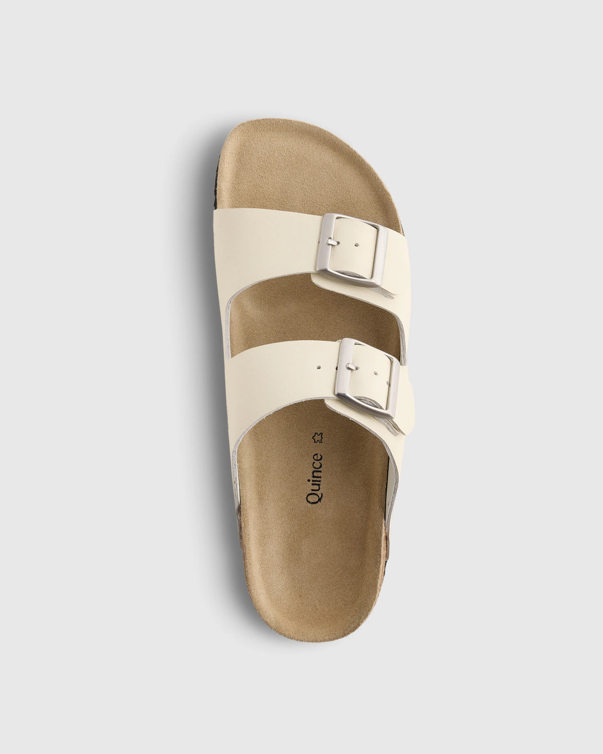 Nappa Leather Double Buckle Slide - 5 / Shell Pink