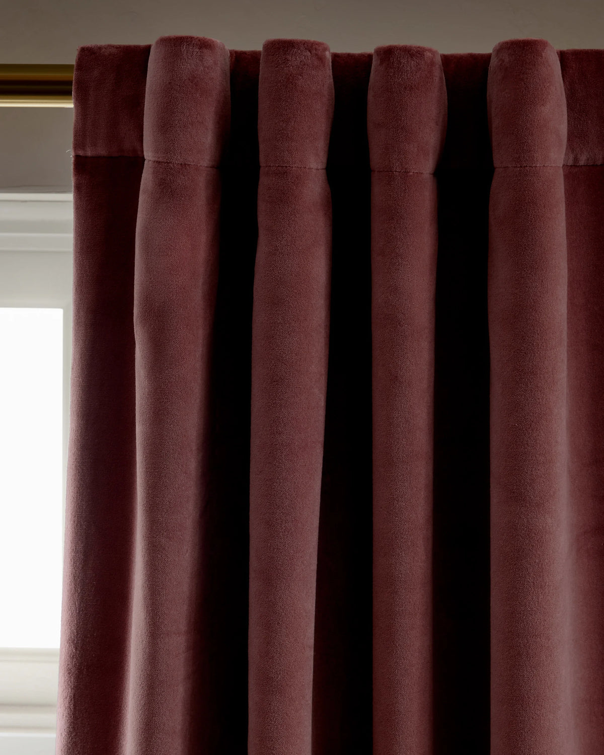 Cotton Velvet True Blackout Curtain - 48x84 / Ivory