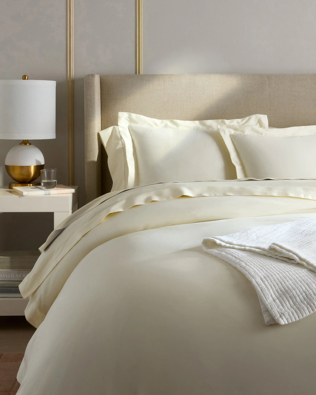 Signature Giza Cotton Sateen Deluxe Bedding Bundle - Twin / Dried Sage