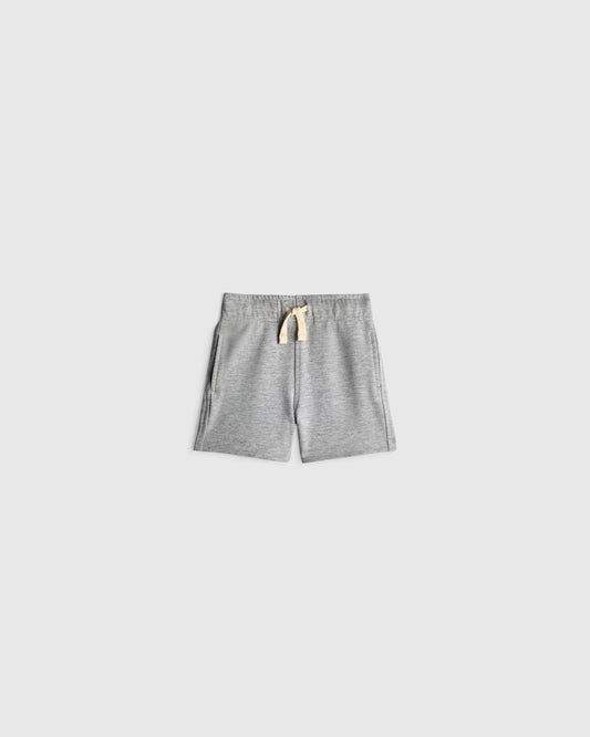 Organic Cotton French Terry Short - 3-6M / Heather Grey