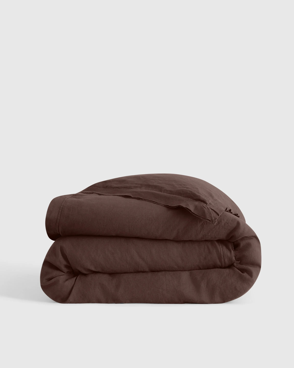 European Linen Double Flange Duvet Cover - Twin / Pine